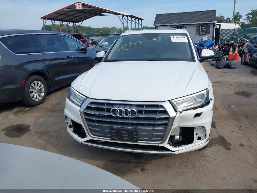 2018 Audi Q5 2.0T Premium VIN: WA1ANAFY3J2219625 Lot: 43288549