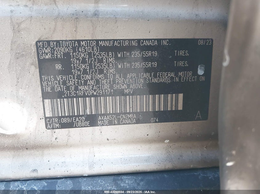 2023 TOYOTA RAV4 XLE PREMIUM - 2T3C1RFV0PW291171