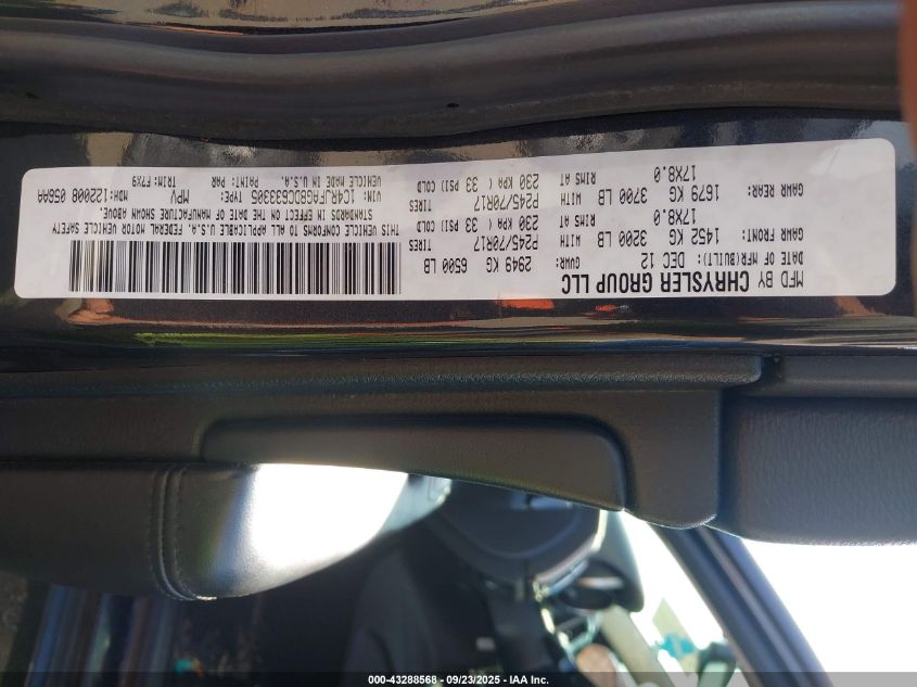 2013 Jeep Grand Cherokee Laredo VIN: 1C4RJFAG8DC633305 Lot: 43288568