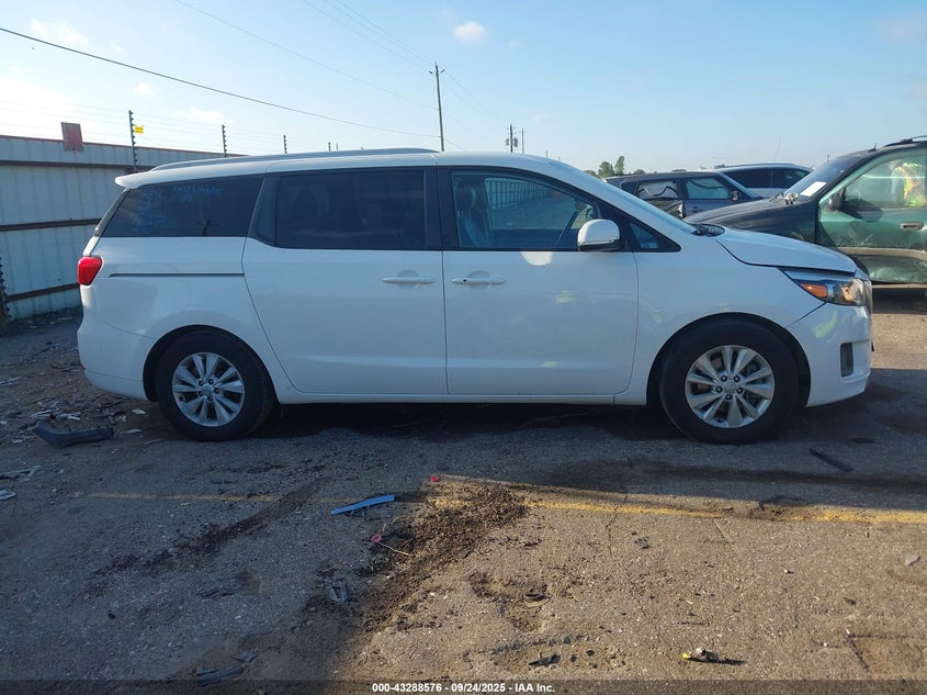 2017 Kia Sedona Lx VIN: KNDMB5C12H6250166 Lot: 43288576