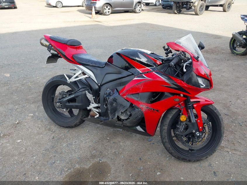 2009 Honda Cbr600 Rr VIN: JH2PC40109K200309 Lot: 43288577