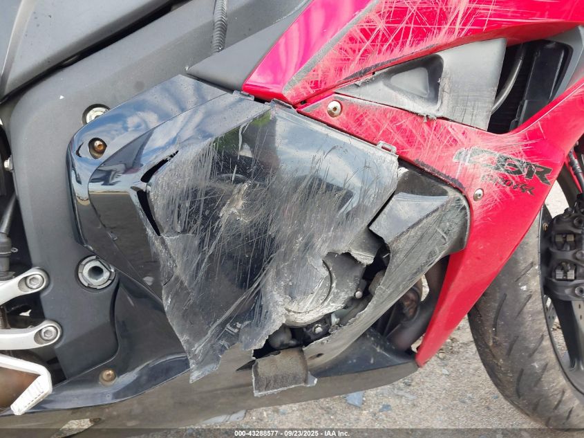 2009 Honda Cbr600 Rr VIN: JH2PC40109K200309 Lot: 43288577