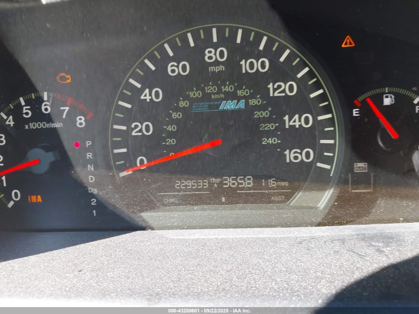 2005 Honda Accord Hybrid Ima VIN: JHMCN36425C002511 Lot: 43288601