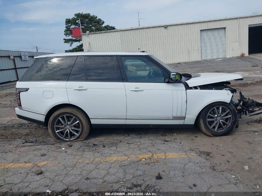 2016 Land Rover Range Rover 3.0L V6 Supercharged VIN: SALGR2PF9GA291136 Lot: 43288609