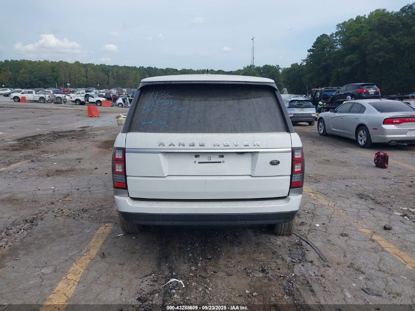 2016 Land Rover Range Rover 3.0L V6 Supercharged VIN: SALGR2PF9GA291136 Lot: 43288609
