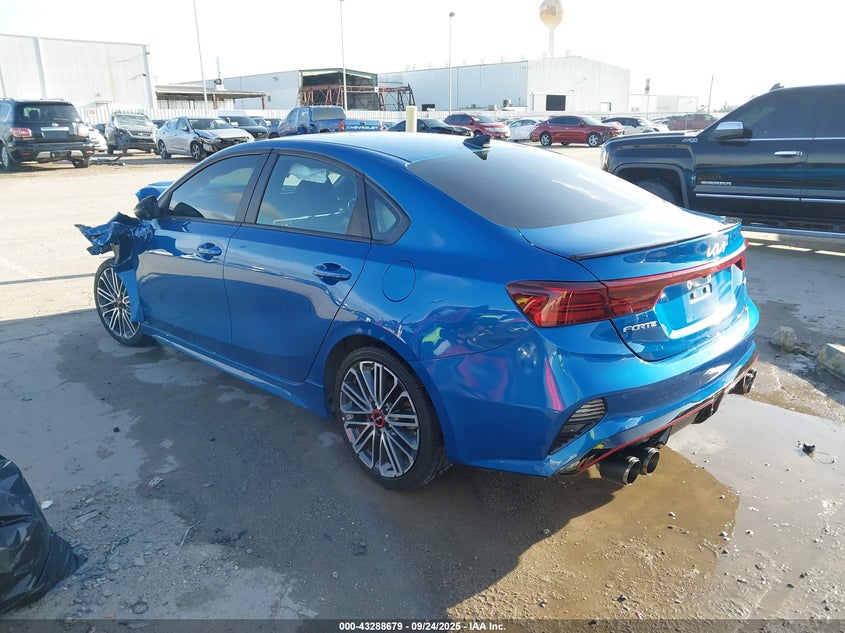 2022 Kia Forte Gt blue sedan gasoline 3KPF44AC1NE464699 photo #4