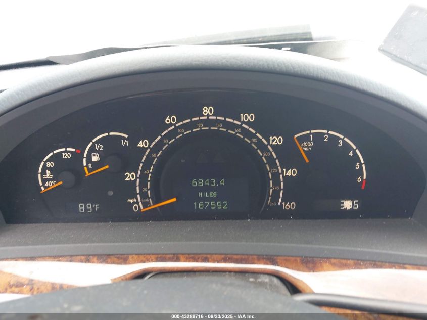 2003 Mercedes-Benz S 500 VIN: WDBNG75J03A342198 Lot: 43288716