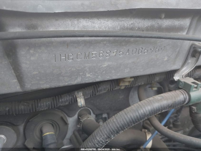 2005 Honda Accord 2.4 Ex VIN: 1HGCM56895A065959 Lot: 43288755