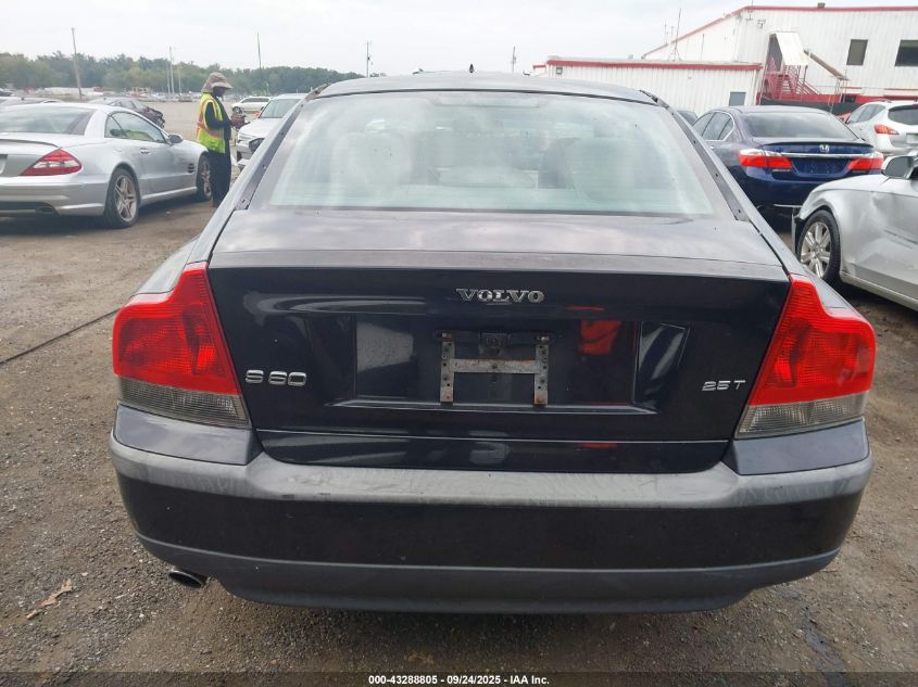 2004 Volvo S60 2.5T VIN: YV1RS59V042346552 Lot: 43288805