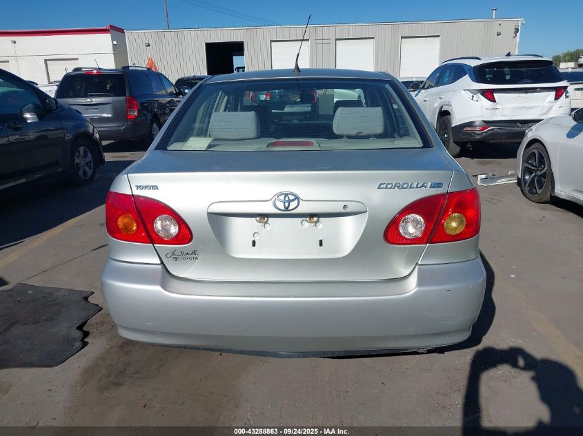 2003 Toyota Corolla Le VIN: JTDBR32E830006836 Lot: 43288863