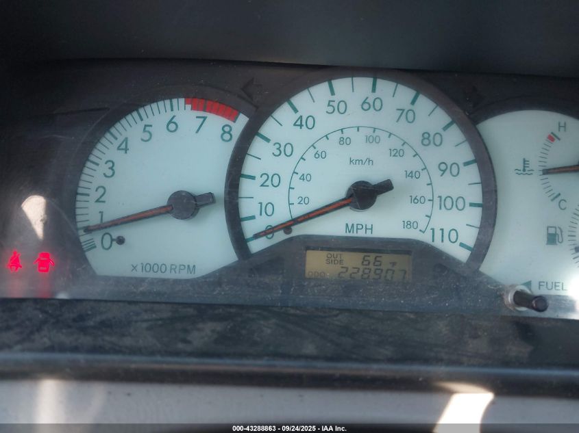 2003 Toyota Corolla Le VIN: JTDBR32E830006836 Lot: 43288863