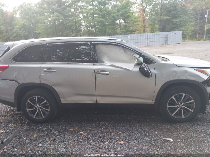 2019 Toyota Highlander Xle VIN: 5TDJZRFHXKS937210 Lot: 43288976
