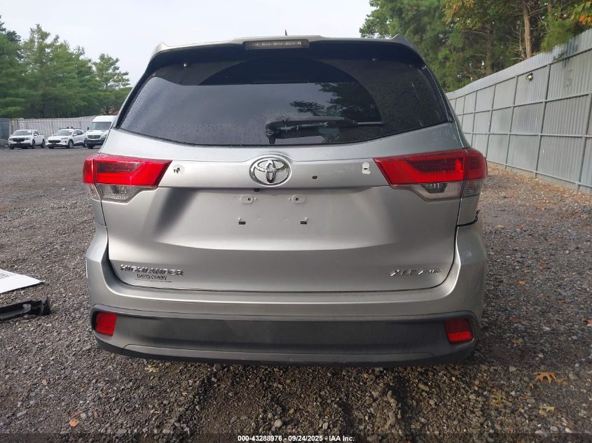 2019 Toyota Highlander Xle VIN: 5TDJZRFHXKS937210 Lot: 43288976