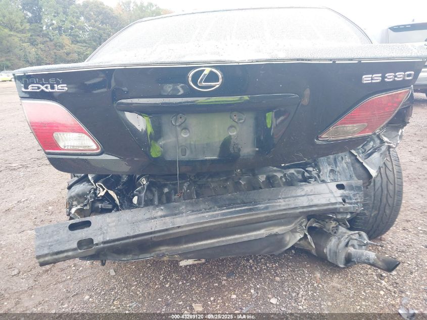 2004 Lexus Es 330 VIN: JTHBA30G440019806 Lot: 43289120
