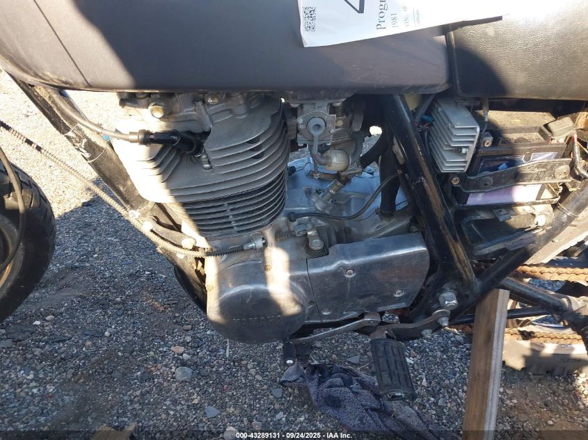 1981 Yamaha Sr500 VIN: 4R8000462 Lot: 43289131