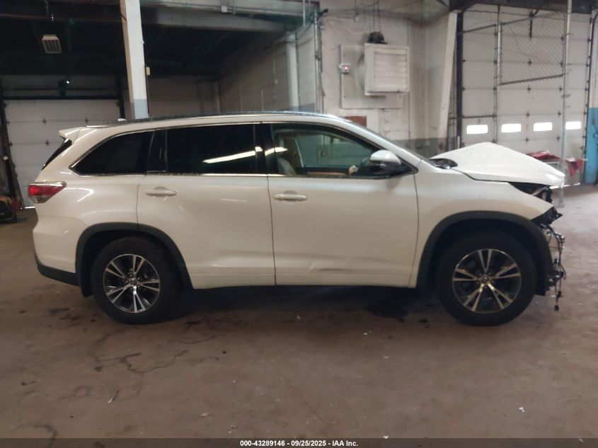 2016 Toyota Highlander Xle V6 VIN: 5TDJKRFH3GS334725 Lot: 43289146