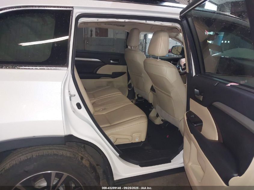 2016 Toyota Highlander Xle V6 VIN: 5TDJKRFH3GS334725 Lot: 43289146