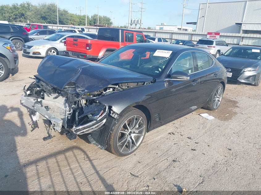 Vin: kmtg34sc7su152021, lot: 43783756, genesis g70 2.5t awd 20252