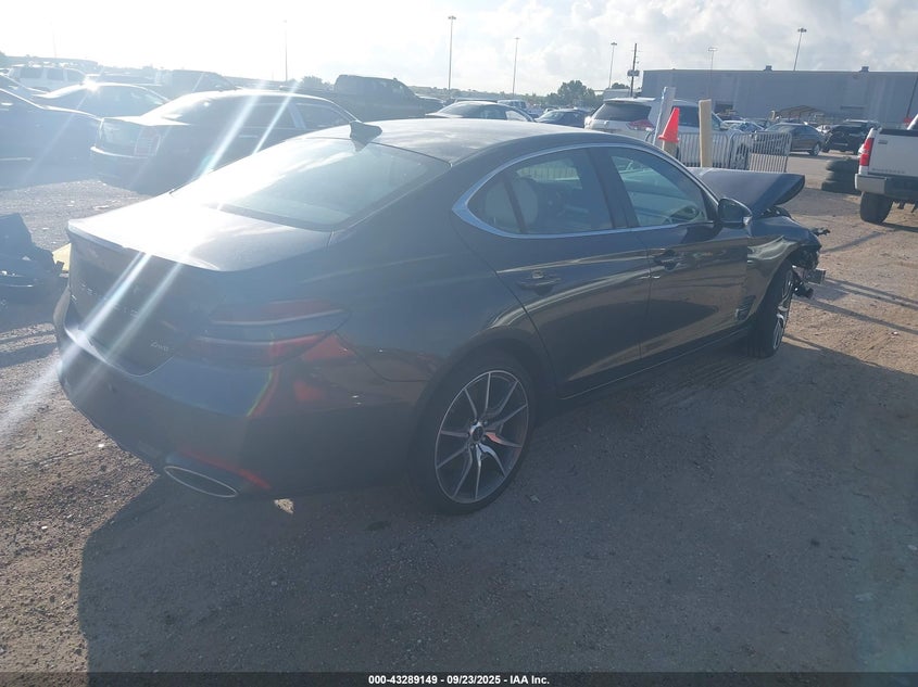 Vin: kmtg34sc7su152021, lot: 43783756, genesis g70 2.5t awd 20254