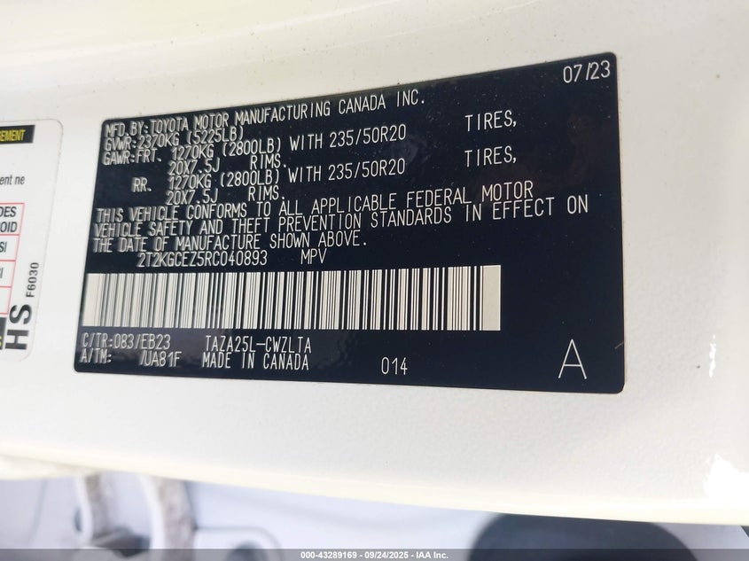 2024 LEXUS NX 350 F SPORT HANDLING 2T2KGCEZ5RC040893