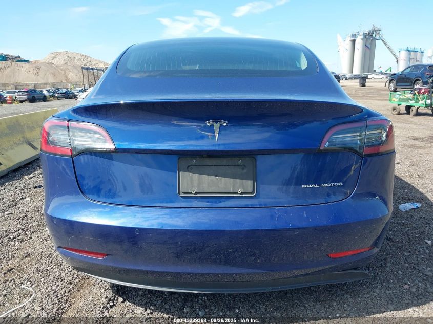 2019 Tesla Model 3 Long Range/Performance VIN: 5YJ3E1EB5KF452660 Lot: 43289368