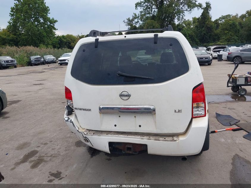 2005 Nissan Pathfinder Le VIN: 5N1AR18W55C719769 Lot: 43289377