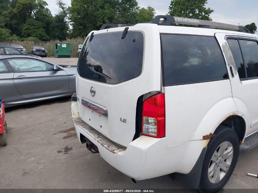 2005 Nissan Pathfinder Le VIN: 5N1AR18W55C719769 Lot: 43289377