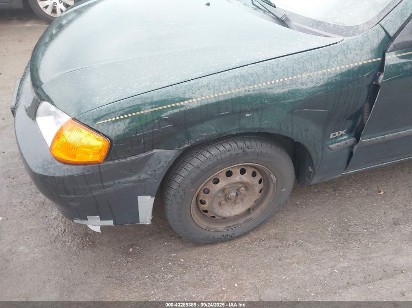 2000 Mazda Protege Dx/Lx VIN: JM1BJ2221Y0304773 Lot: 43289389