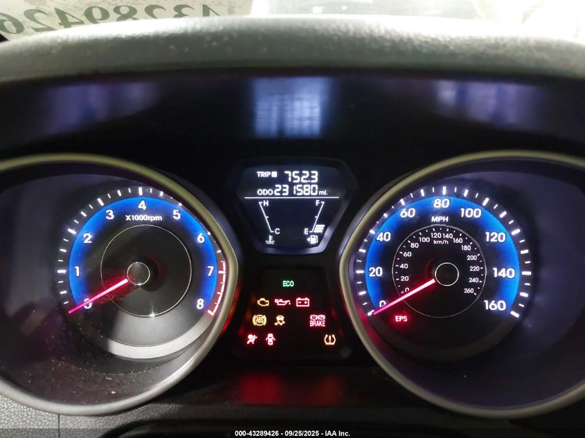 2013 Hyundai Elantra Gs VIN: KMHDH6AE2DU016699 Lot: 43289426