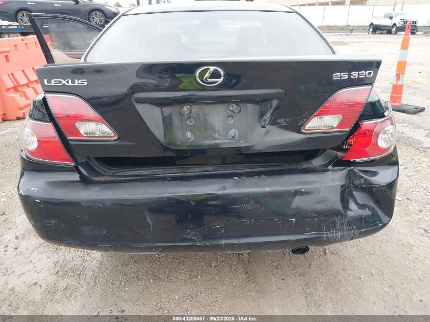 2004 Lexus Es 330 VIN: JTHBA30G140001280 Lot: 43289457