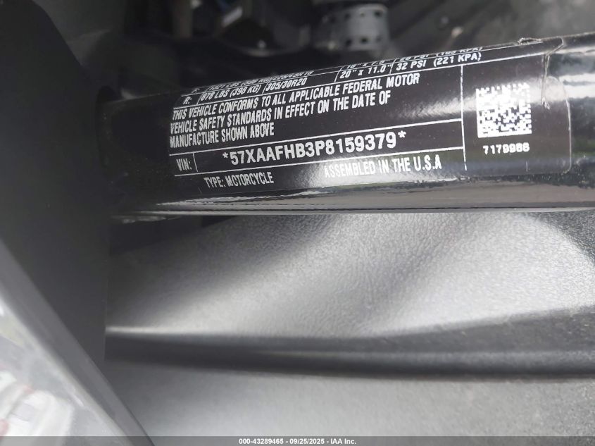 2023 Polaris Slingshot Slr VIN: 57XAAFHB3P8159379 Lot: 43289465