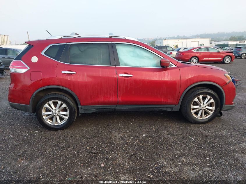 2016 Nissan Rogue Sv VIN: KNMAT2MV5GP687393 Lot: 43289571