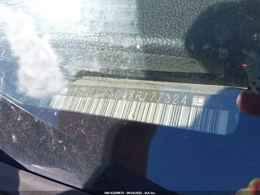 2008 Chevrolet Tahoe Ls VIN: 1GNFC13C48R177324 Lot: 43289675