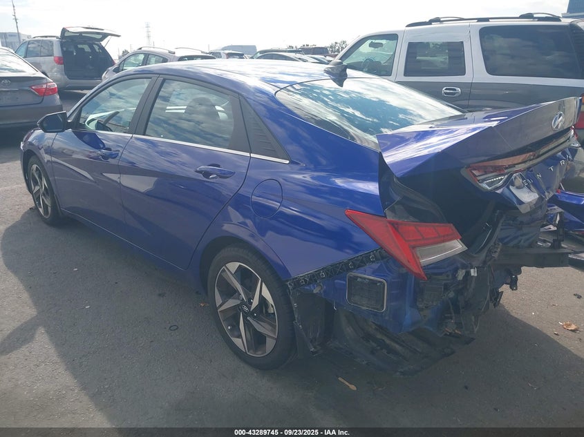 2022 Hyundai Elantra Sel blue sedan gasoline KMHLN4AG5NU318452 photo #4