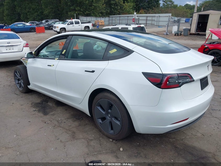 2023 Tesla Model 3 Rear-Wheel Drive white sedan electric 5YJ3E1EA3PF554067 photo #4
