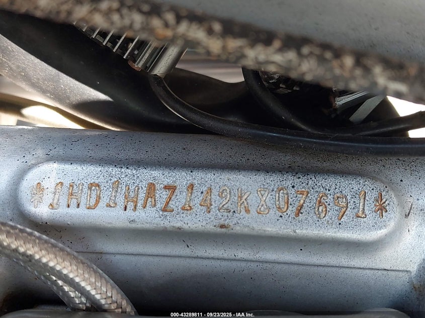 2002 Harley-Davidson Vrsca VIN: 1HD1HAZ142K807691 Lot: 43289811