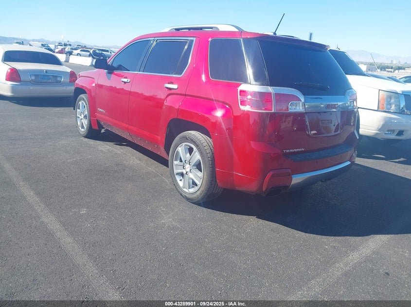 2015 GMC Terrain Denali red suv flexible 2GKALUEKXF6172005 photo #4