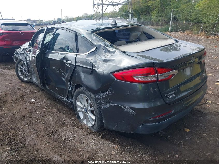 2019 Ford Fusion Se VIN: 3FA6P0HD8KR130369 Lot: 43290011