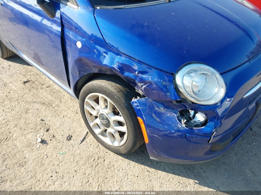 2012 Fiat 500 Pop VIN: 3C3CFFAR0CT357931 Lot: 43290148