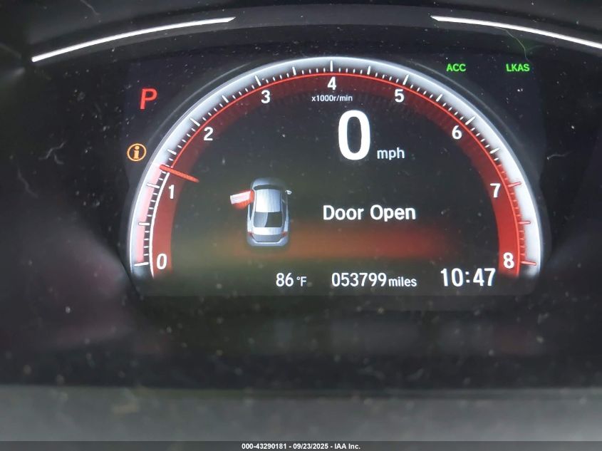 2019 Honda Civic Sport VIN: 2HGFC2F88KH589647 Lot: 43290181