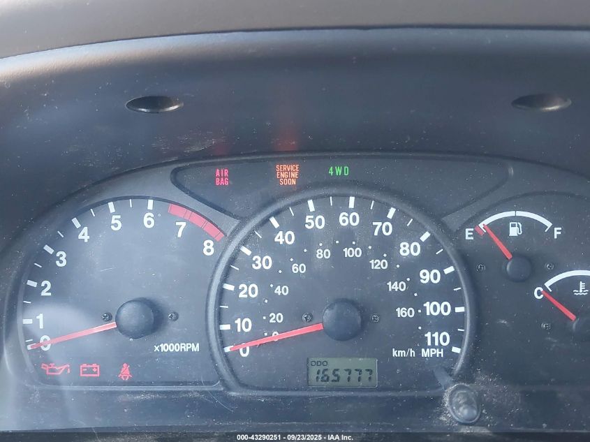 2002 Chevrolet Tracker Hard Top Base VIN: 2CNBJ13CX26934058 Lot: 43290251