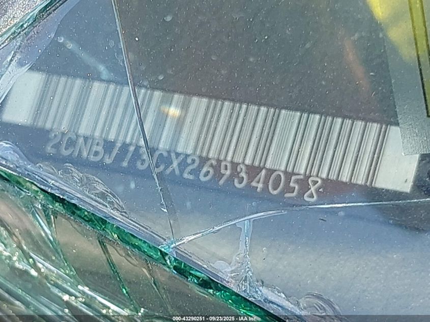 2002 Chevrolet Tracker Hard Top Base VIN: 2CNBJ13CX26934058 Lot: 43290251