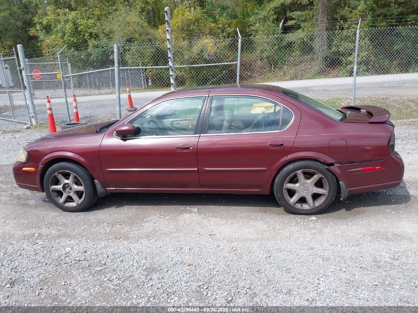 2000 Nissan Maxima Gle/Gxe/Se VIN: JN1CA31D8YT543803 Lot: 43290440