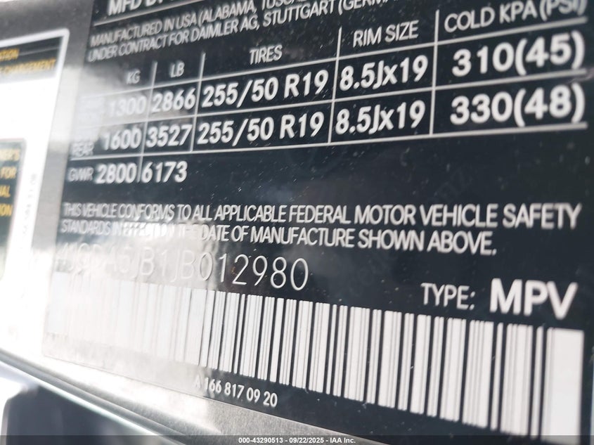 2018 MERCEDES-BENZ GLE 350 - 4JGDA5JB1JB012980