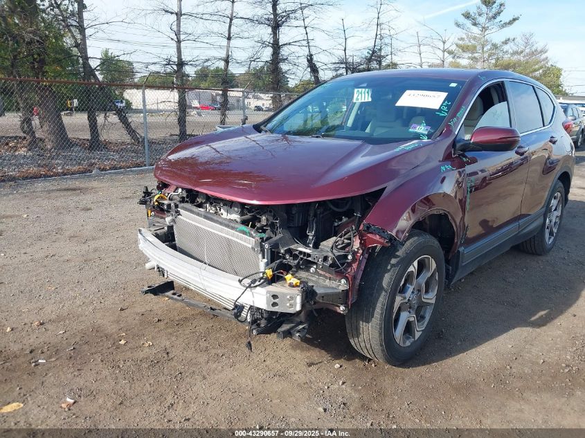 2019 Honda Cr-V Ex VIN: 7FARW2H52KE056452 Lot: 43290657