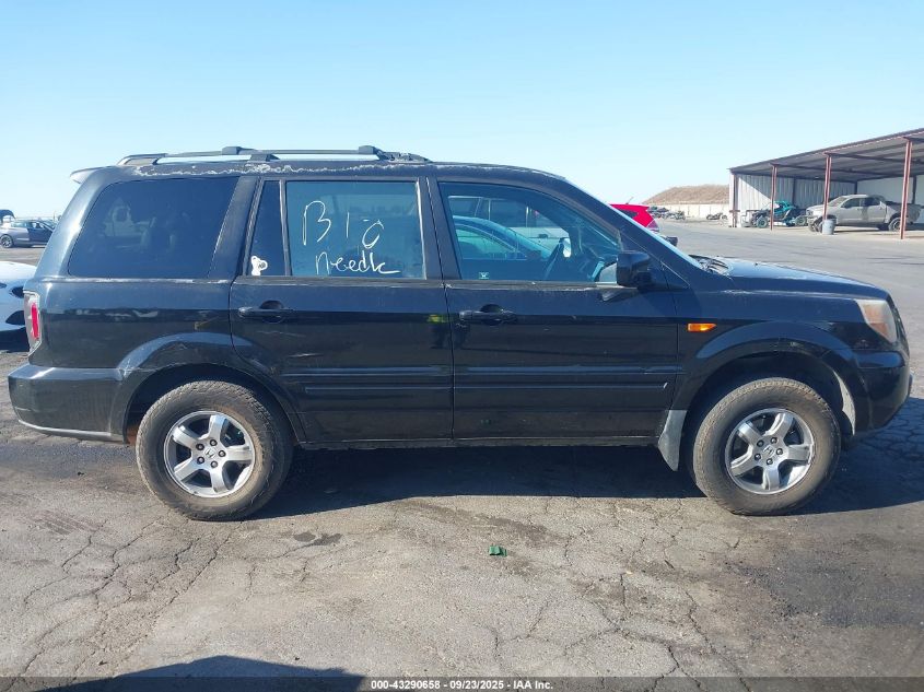 2007 Honda Pilot Ex-L VIN: 5FNYF18587B031547 Lot: 43290658