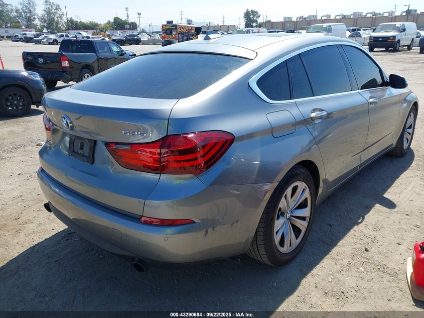 Vin: wba5m2c56ed871950, lot: 43785291, bmw 535i gran turismo 20144