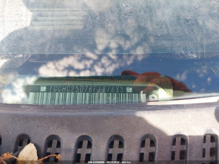 2006 Chevrolet Silverado 2500Hd Lt2 VIN: 1GCHC23D76F187683 Lot: 43290696
