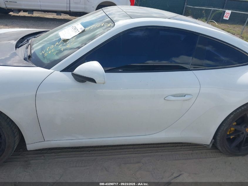 2017 Porsche 911 Carrera/Carrera 4 VIN: WP0AA2A9XHS108085 Lot: 43290717