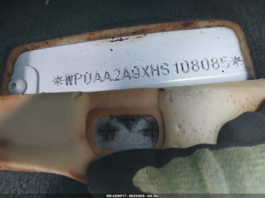 2017 Porsche 911 Carrera/Carrera 4 VIN: WP0AA2A9XHS108085 Lot: 43290717